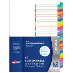 Printable Presentation Dividers