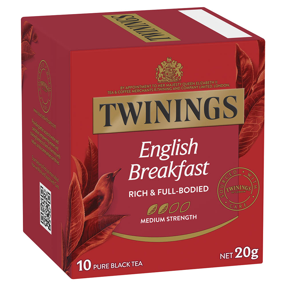 TWININGS CLASSICS ENGLISH BREAKFAST TEA BAGS PACK 10