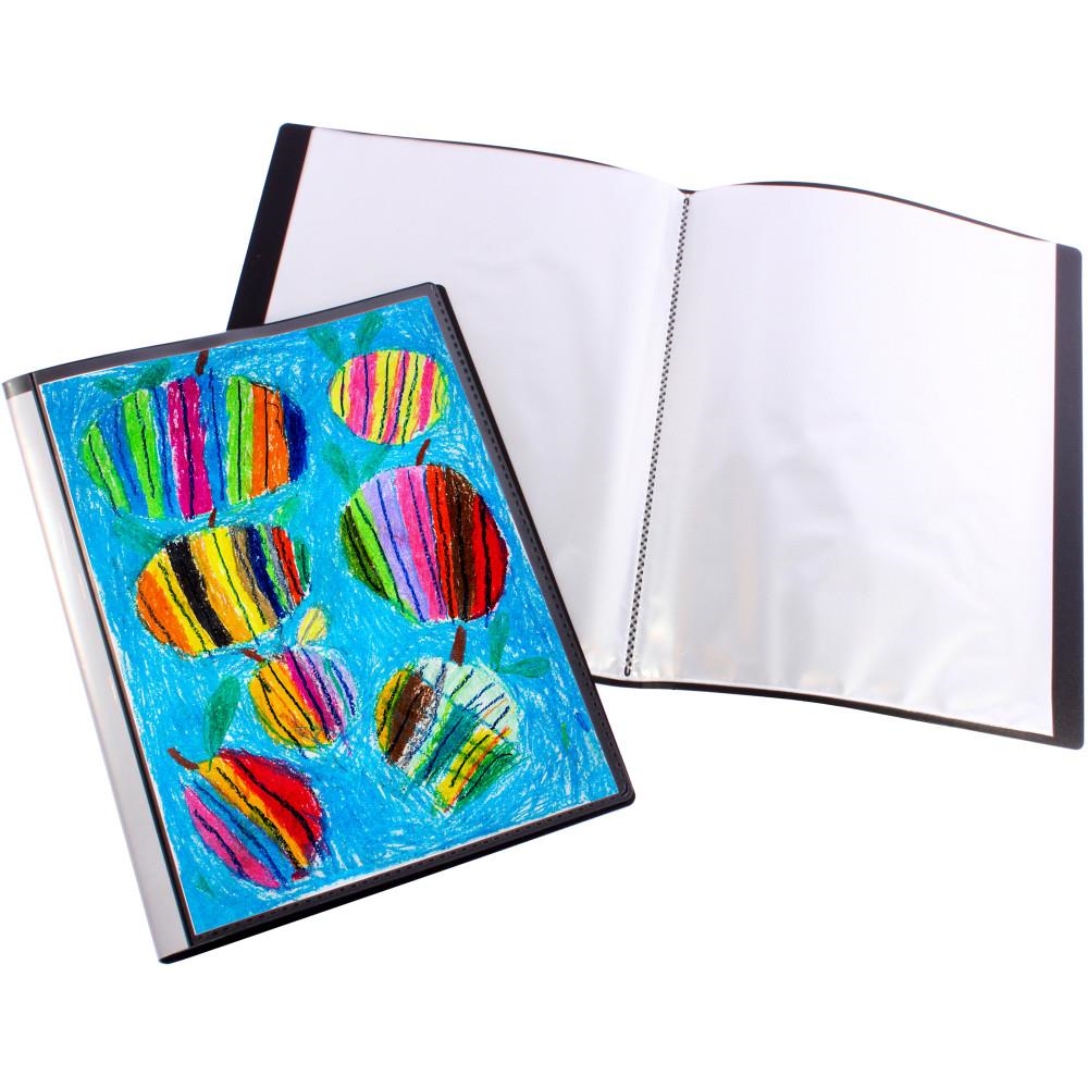 PRESENTATION DISPLAY BOOK A3 20P INSERT FRONT COVER BLACK