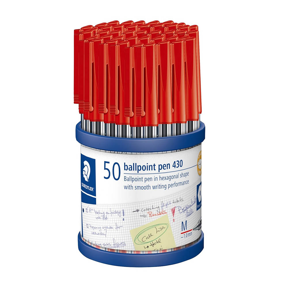 STAEDTLER PEN 430 MEDIUM RED