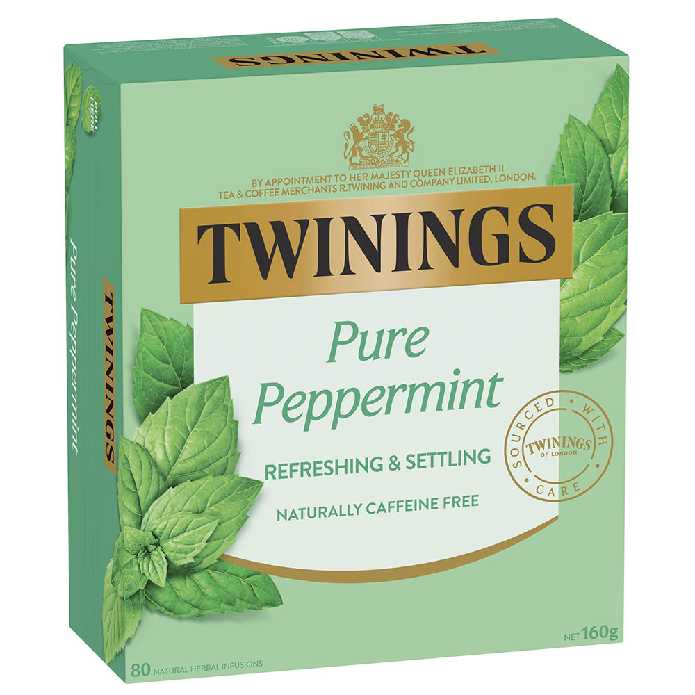 TWININGS PURE PEPPERMINT TEA BAGS PACK 80