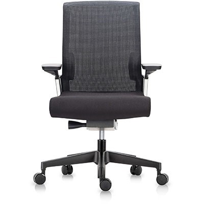 MATCH ERGONOMIC CHAIR MEDIUM MESH BACK ARMS BLACK
