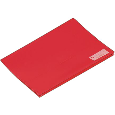 PICTOR FOOLSCAP POLY DOCUMENT WALLET WITH VELCRO RED