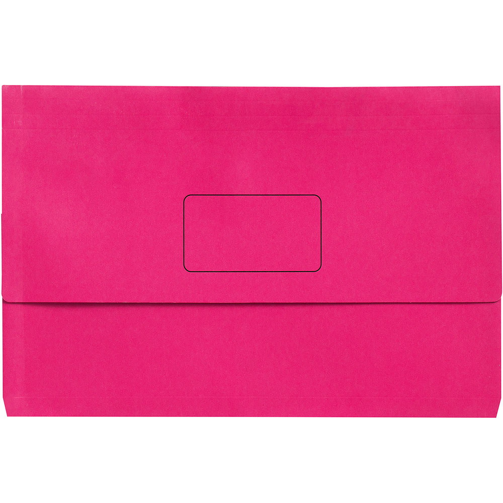 MARBIG SLIMPICK DOCUMENT WALLET FOOLSCAP PINK
