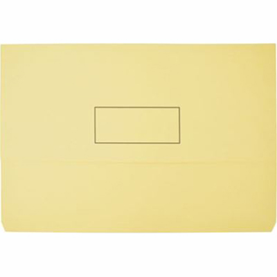 MARBIG SLIMPICK DOCUMENT WALLET FOOLSCAP BRIGHTS BUFF PACK 10