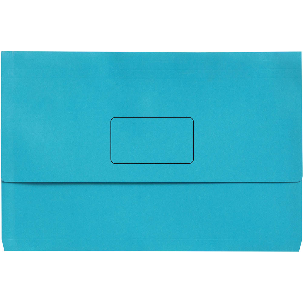 MARBIG SLIMPICK DOCUMENT WALLET FOOLSCAP BRIGHTS MARINE PACK 10