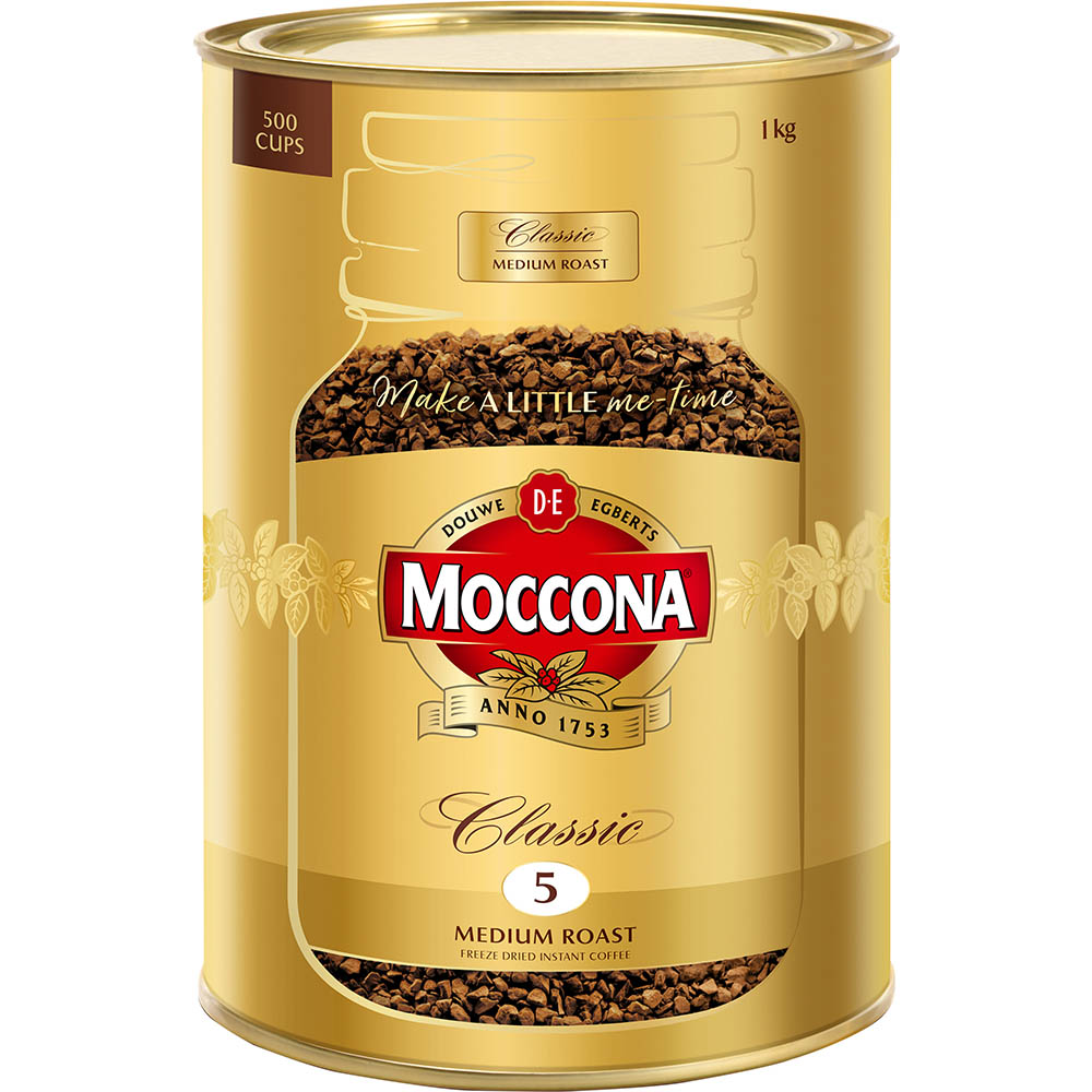 MOCCONA CLASSIC INSTANT COFFEE MEDIUM ROAST 1KG CAN