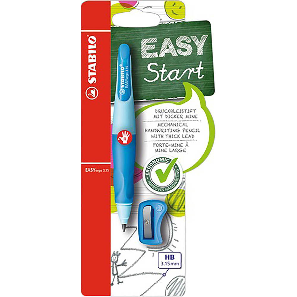 STABILO EASY ERGO MECHANICAL PENCIL RIGHT HAND BLUE
