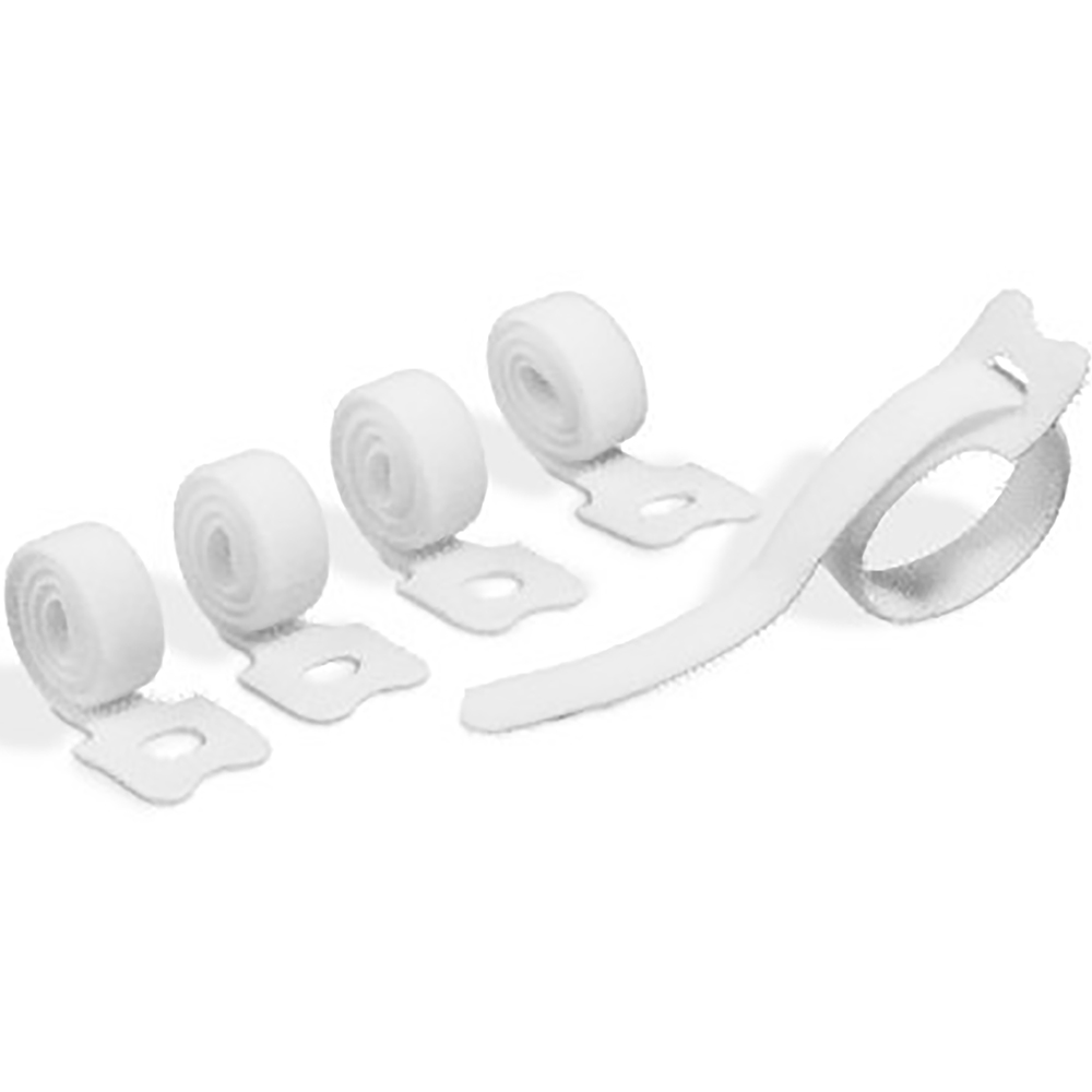 DURABLE CAVOLINE SELF GRIP CABLE MANAGEMENT TIE 200 X 10MM WHITE PACK 5