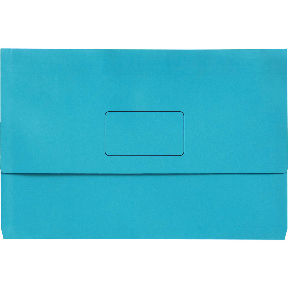 PICTOR MANILLA DOCUMENT WALLET FOOLSCAP BLUE
