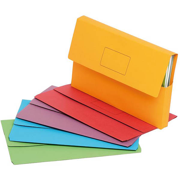 PICTOR MANILLA DOCUMENT WALLET ASSORTED COLOURS PACK 10