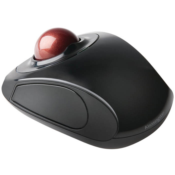 KENSINGTON ORBIT TRACKBALL MOUSE MOBILE BLACKRED