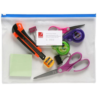 MARBIG CLEAR CASE WALLET ZIP CLOSURE A5 ASSORTED