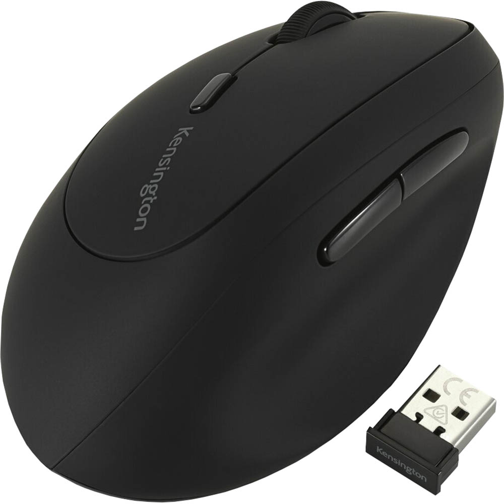 KENSINGTON PRO FIT LEFTHANDED ERGO WIRELESS MOUSE BLACK