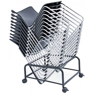 STEELCO ADAM CHAIR TROLLEY BLACK