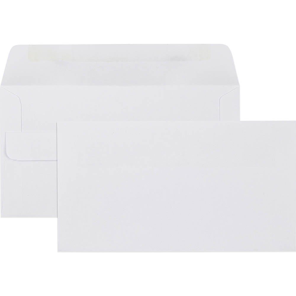 CUMBERLAND 11B ENVELOPES WALLET PLAINFACE SELF SEAL 80GSM 90 X 145MM WHITE BOX 500