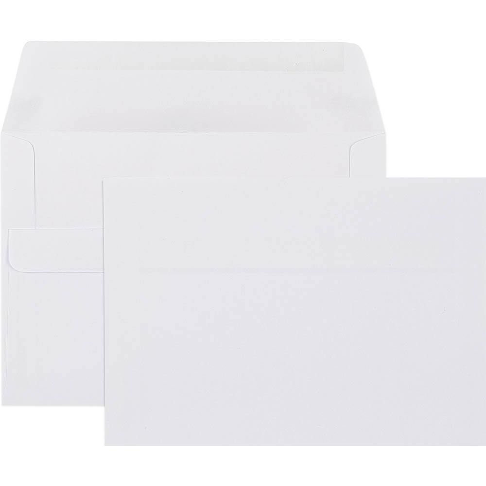 CUMBERLAND C6 ENVELOPES BANKER PLAINFACE SELF SEAL 80GSM 114 X 162MM WHITE BOX 500