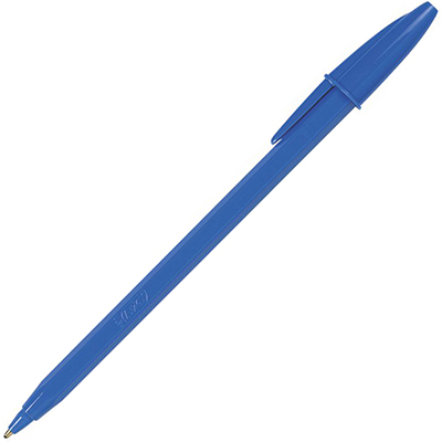 BIC ECONOMY BALLPOINT PENS MEDIUM BLUE BOX 12