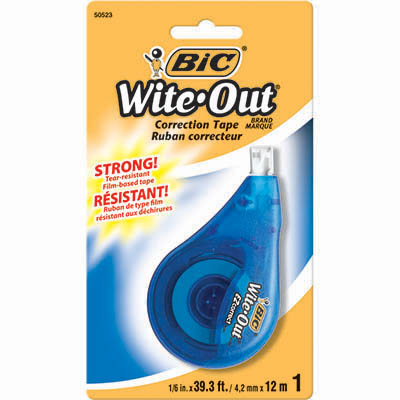 BIC WITEOUT EZ CORRECT CORRECTION TAPE 42MM X 12M
