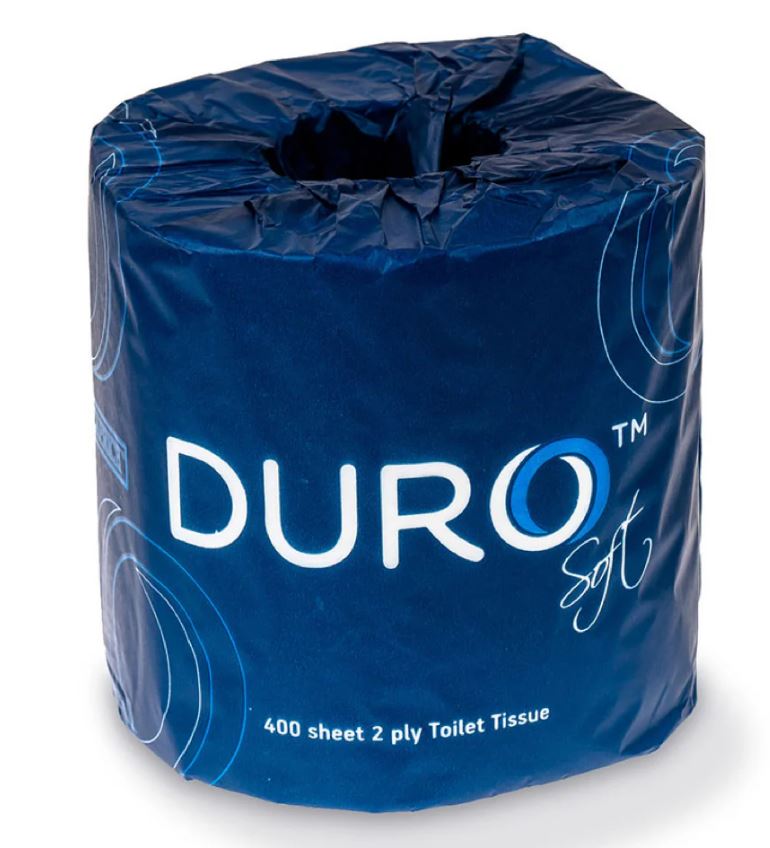 DURO TOILET ROLL 2 PLY 400 SHEET