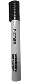 PICTOR MARKER WHITEBOARD BULLET BLACK 