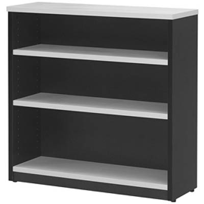 YS DESIGN OXLEY BOOKCASE 3 SHELF 900 X 315 X 900MM WHITEIRONSTONE