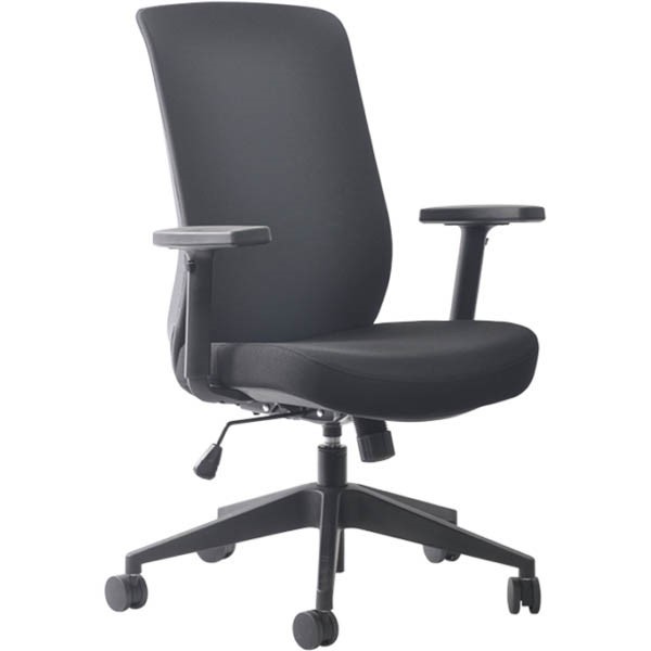 BURO MONDO GENE TASK CHAIR HIGH BACK ARMS BLACK
