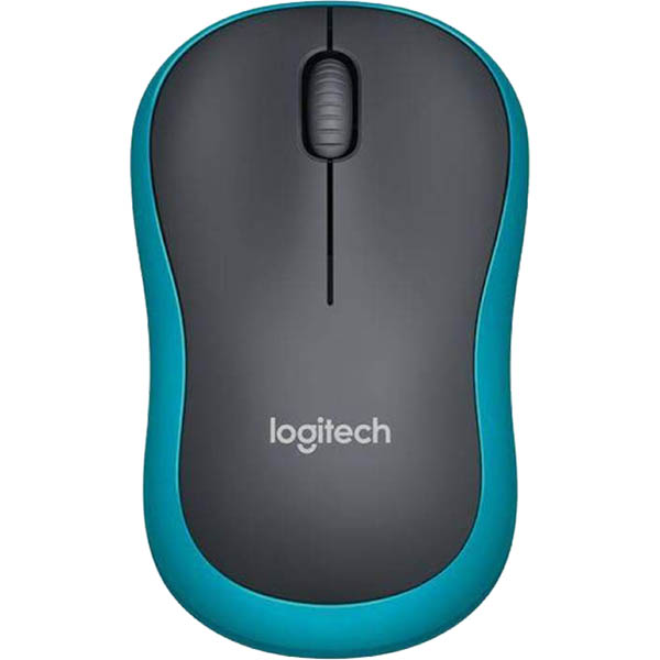 LOGITECH M185 WIRELESS MOUSE BLACKBLUE