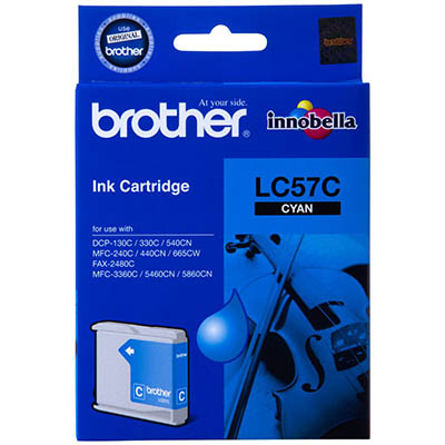 BROTHER LC57C INK CARTRIDGE CYAN