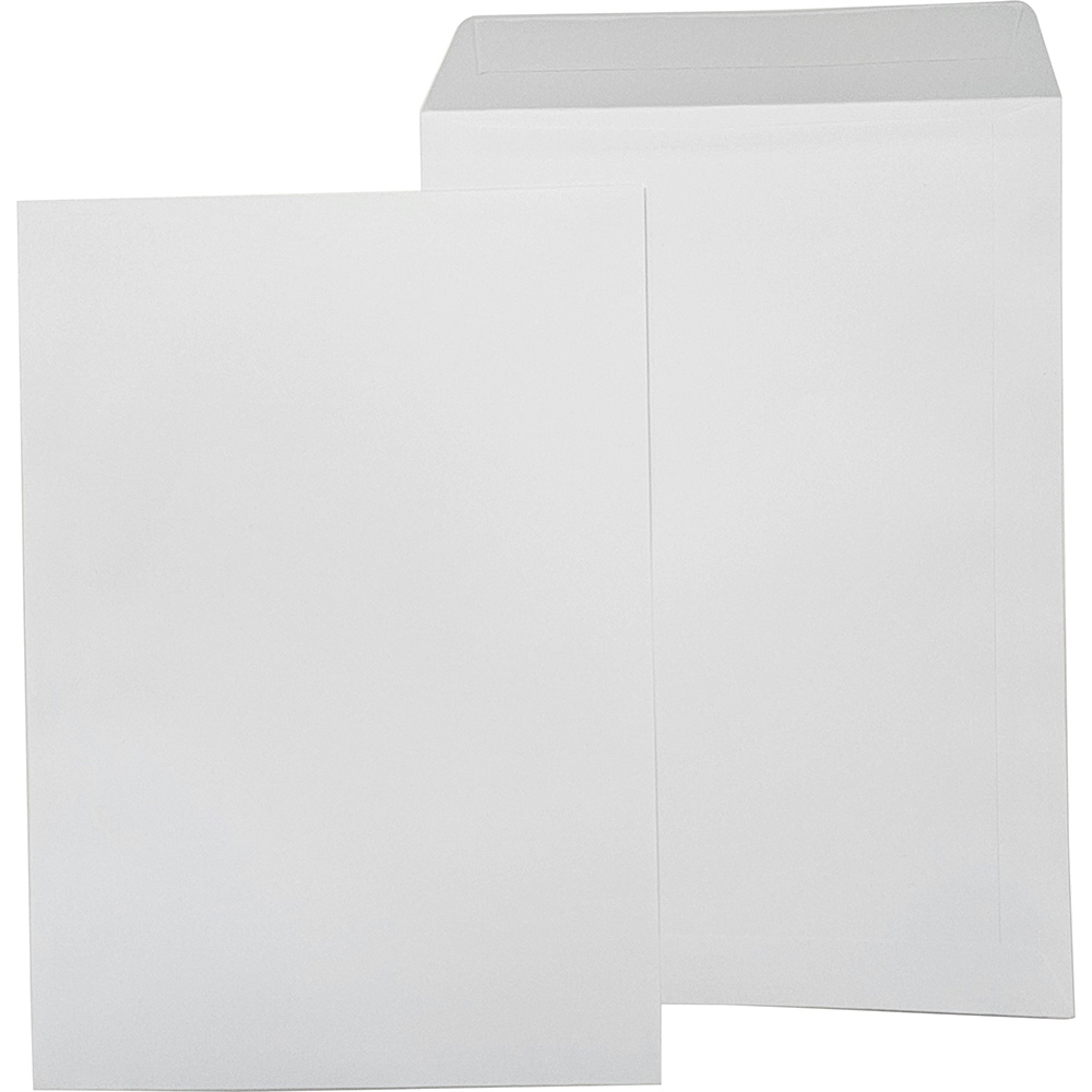 CANDIDA C4 ENVELOPES POCKET PLAINFACE PEEL AND SEAL 324 X 229MM WHITE BOX 250