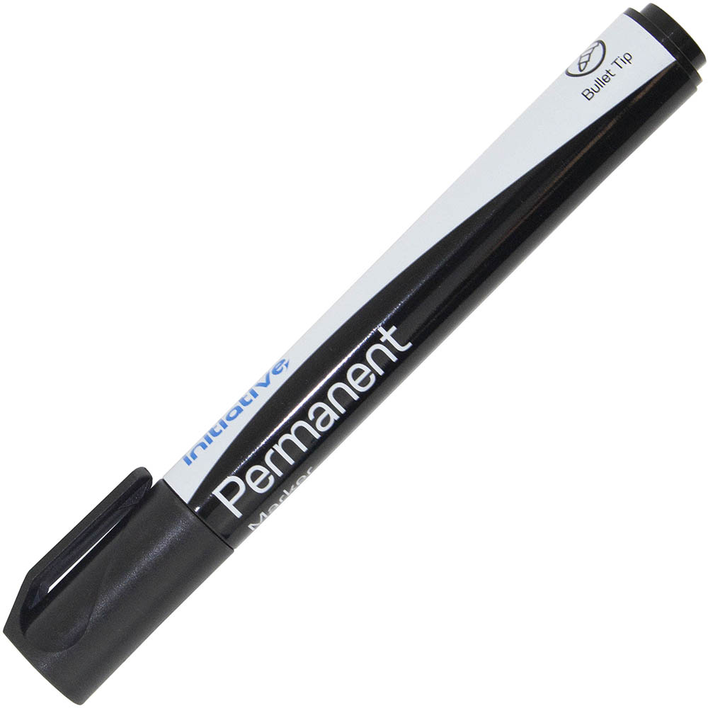 INITIATIVE PERMANENT MARKER BULLET 15MM BLACK