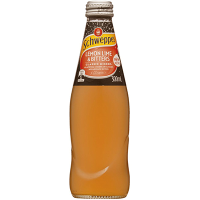 SCHWEPPES LEMONLIMEBITTERS BOTTLE 300ML CARTON 24