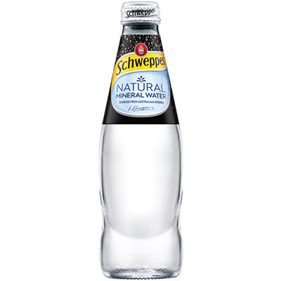 SCHWEPPES NATURAL MINERAL WATER BOTTLE 300ML CARTON 24
