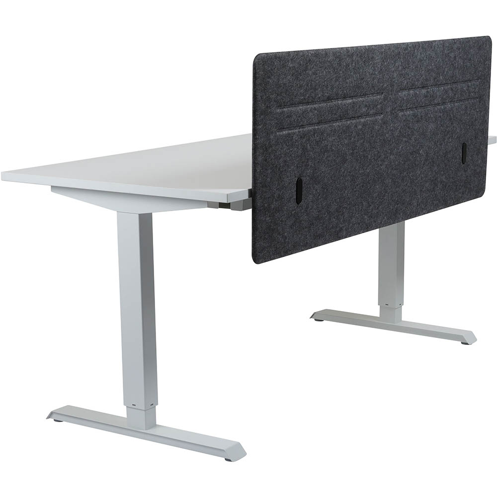 HEDJ FRONT PET DESK MOUNTED SCREEN 1400 X 500MM CHARCOAL
