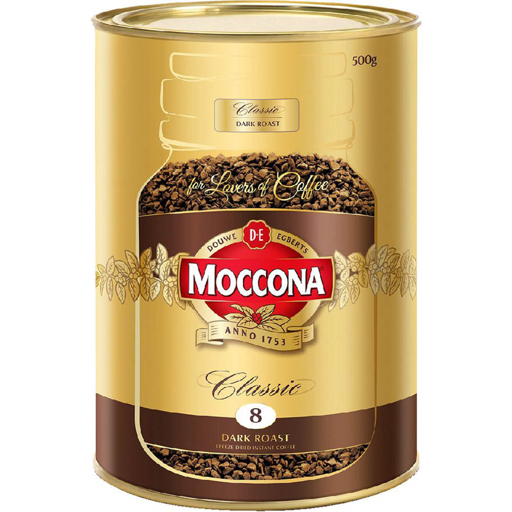 MOCCONA CLASSIC INSTANT COFFEE DARK ROAST 500G CAN
