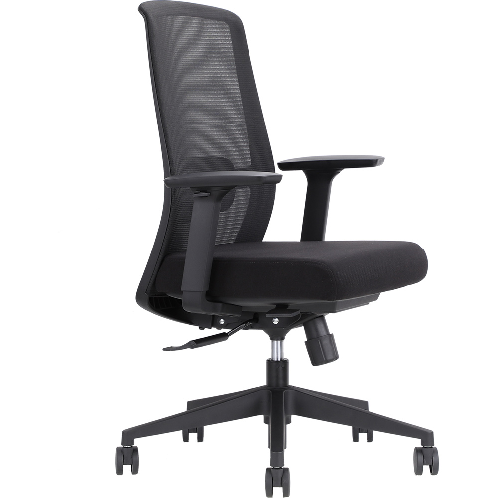 DAL JIRRA PRO CHAIR SYNCHRO HIGH MESH BACK SEAT SLIDE NYLON BASE 3D ARMS FABRIC BLACK