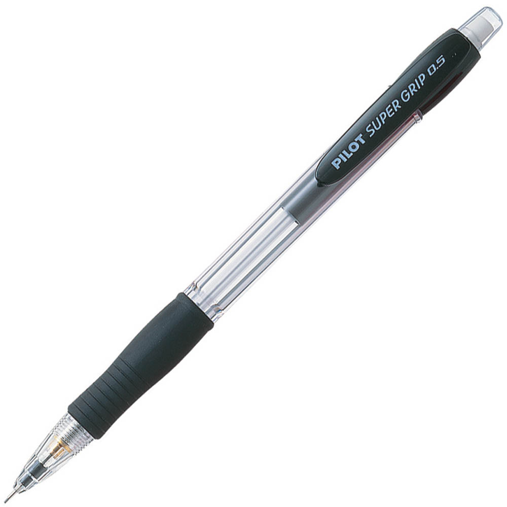 PILOT SUPER GRIP MECHANICAL PENCIL 05MM BLACK BOX 12