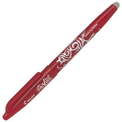 PILOT FRIXION ERASABLE GEL INK PEN 07MM RED