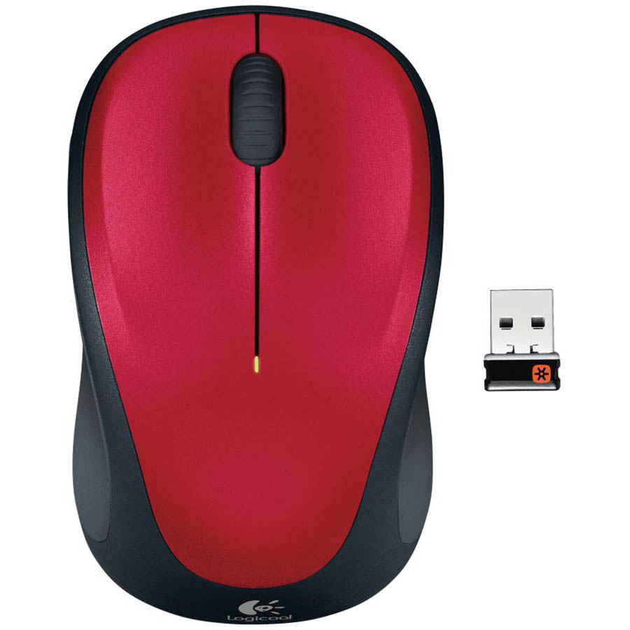 LOGITECH M235 WIRELESS MOUSE RED