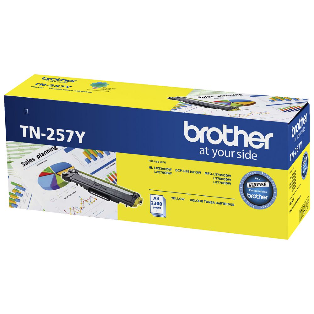 BROTHER TN257 TONER CARTRIDGE YELLOW