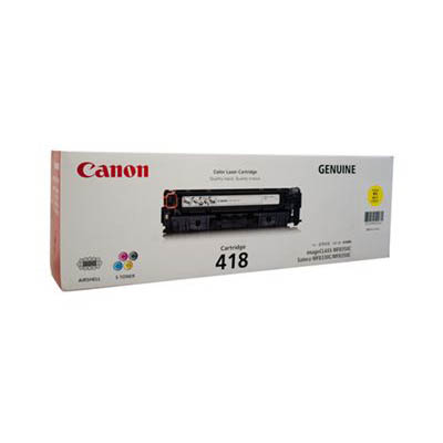 CANON CART418 TONER CARTRIDGE YELLOW