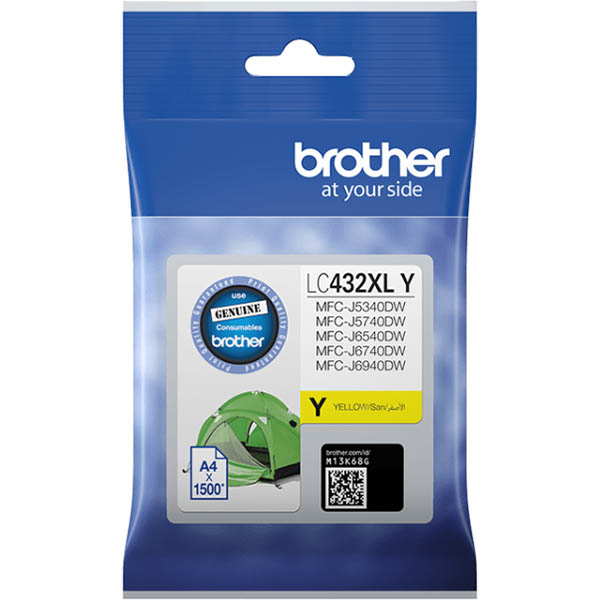 BROTHER LC432XL INK CARTRIDGE HIGH YIELD YELLOW