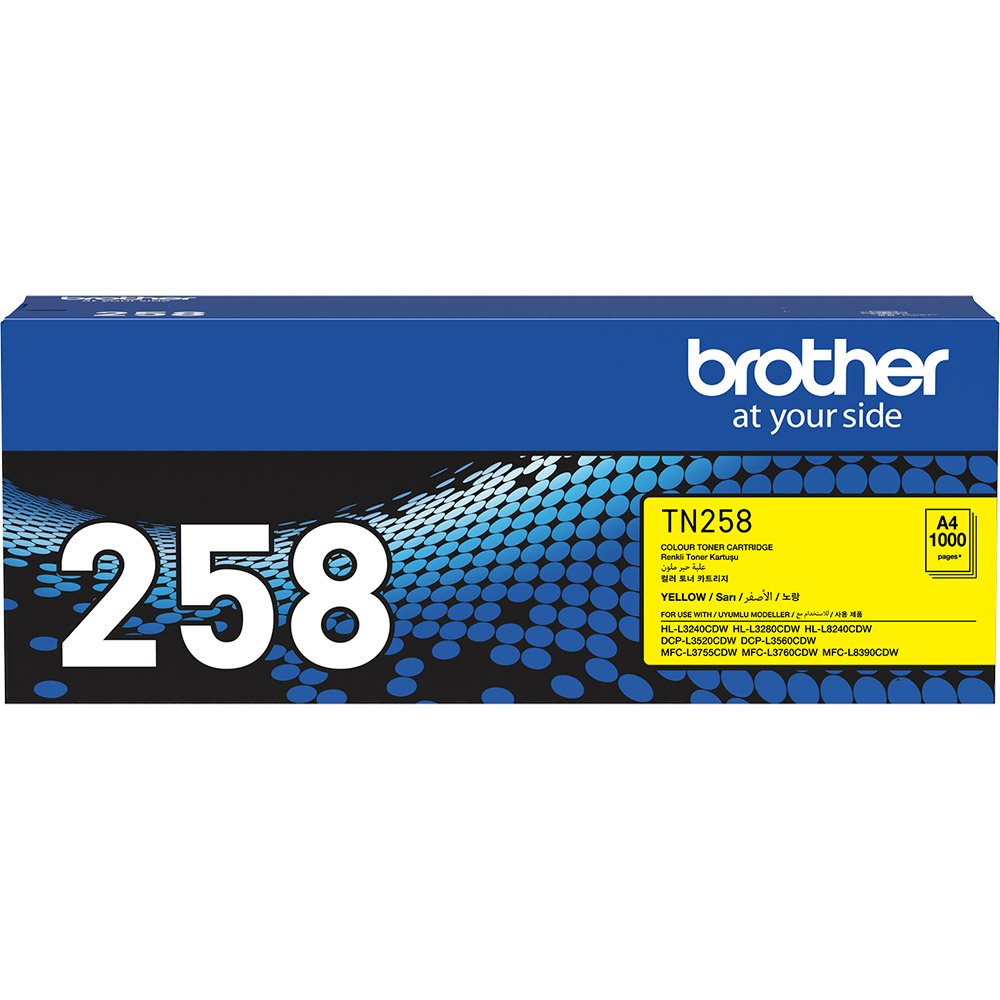 BROTHER TN258Y TONER CARTRIDGE YELLOW