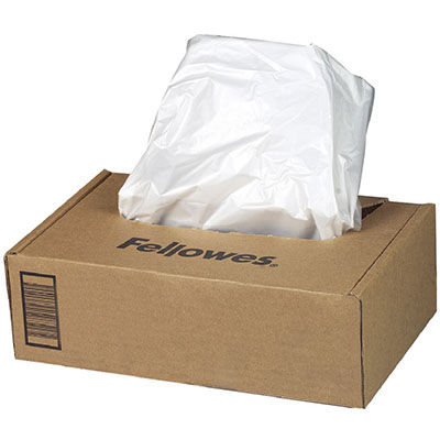 FELLOWES SHREDDER BAGS HOUSEHOLDDESKSIDESOHO PACK 100