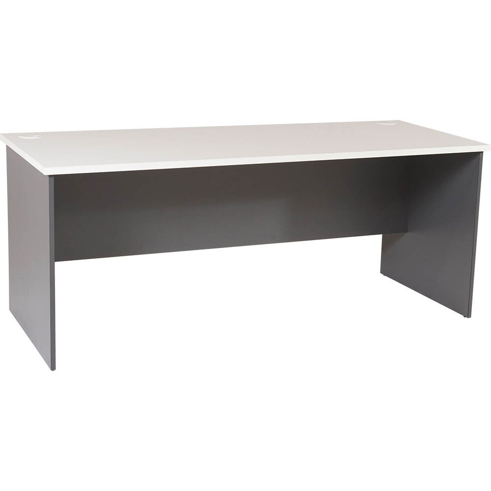 RAPID WORKER OPEN DESK 1800 X 900MM WHITEIRONSTONE