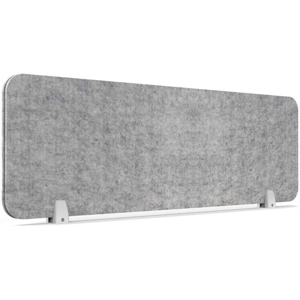 RAPIDLINE ECO PANEL DESK MOUNTED SCREEN 1190 X 384MM MARBLE GREY