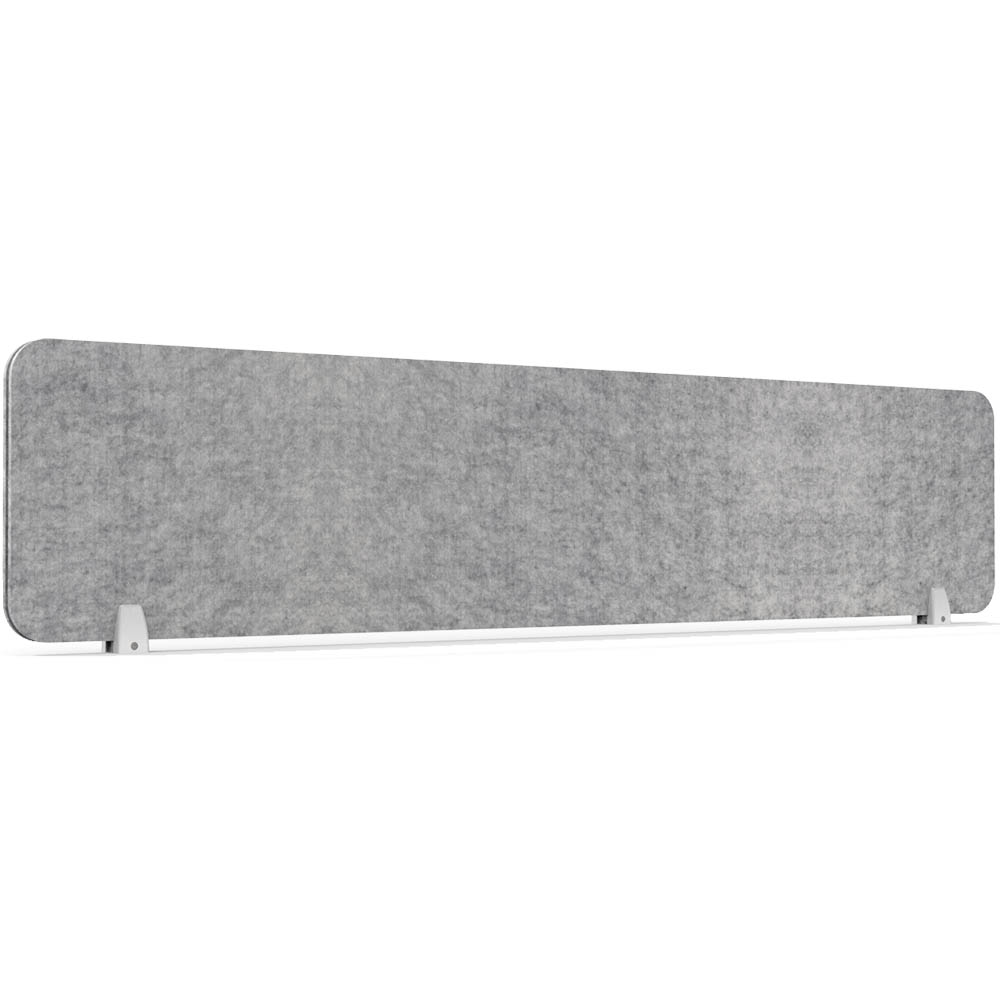 RAPIDLINE ECO PANEL DESK MOUNTED SCREEN 1790 X 384MM MARBLE GREY
