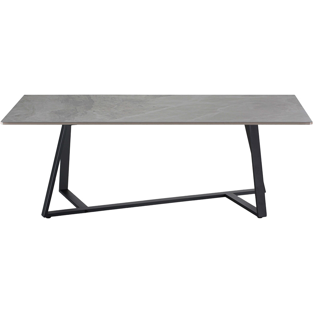 RAPIDLINE PIEDRA COFFEE TABLE 1200 X 600MM GREY CARRARA
