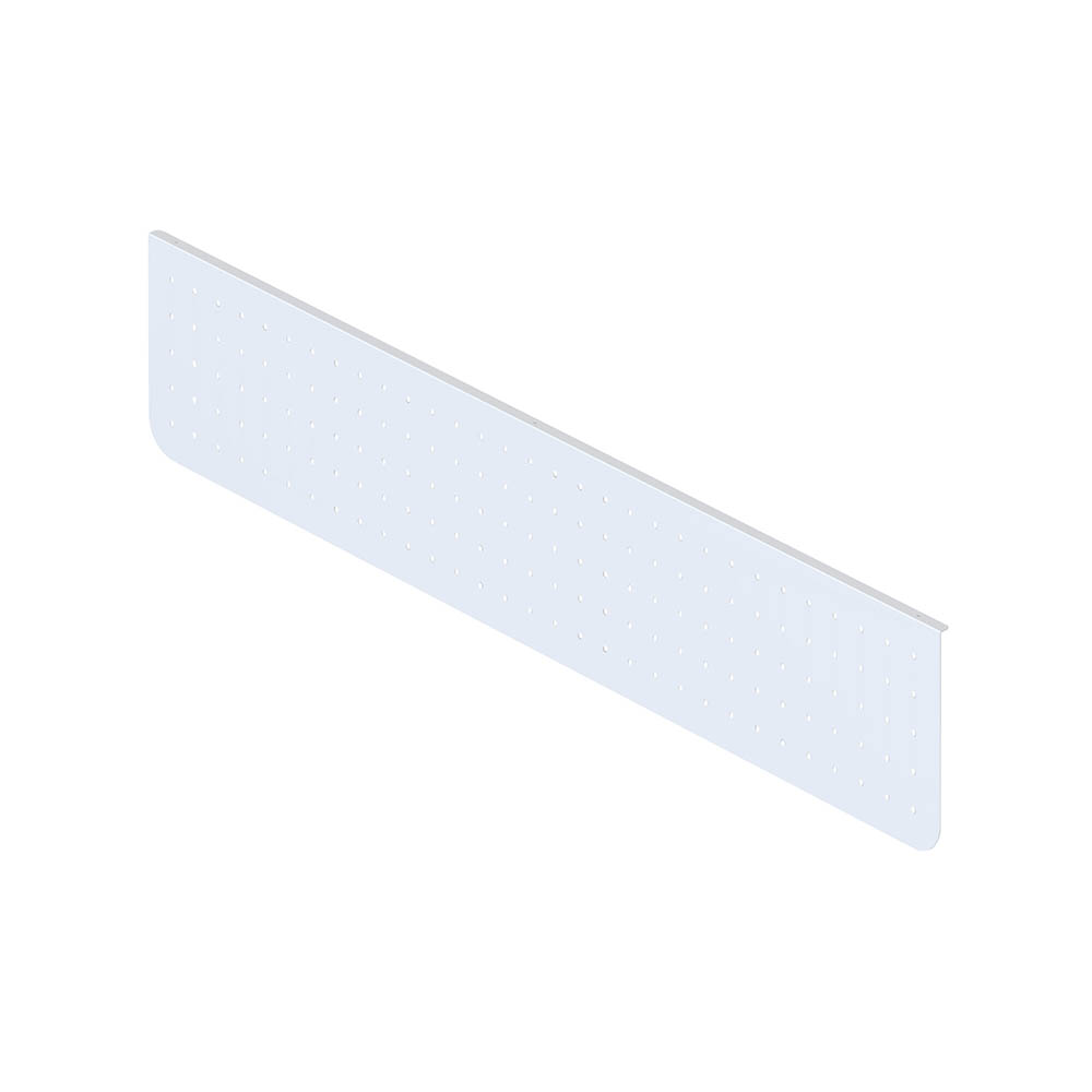 RAPIDLINE ARCH PERFORATED MODESTY PANEL 1600 X 300 X 20MM WHITE