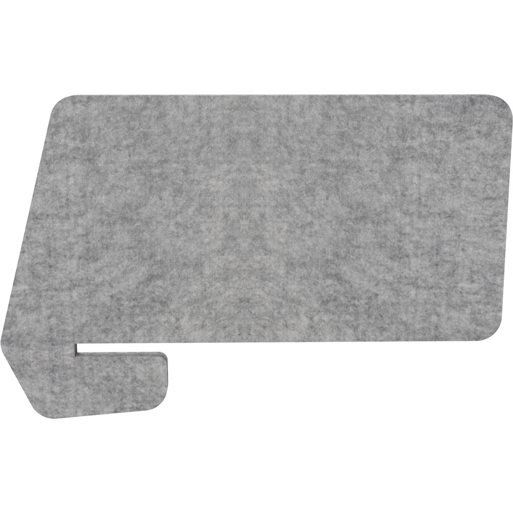 RAPIDLINE ECO PANEL SLIDE OVER DESK SCREEN 820 X 400MM MARBLE GREY